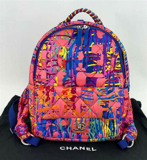 chanel tie dye backpack